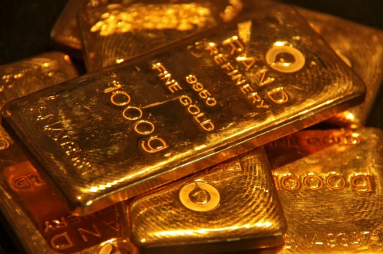 A stack of gold
